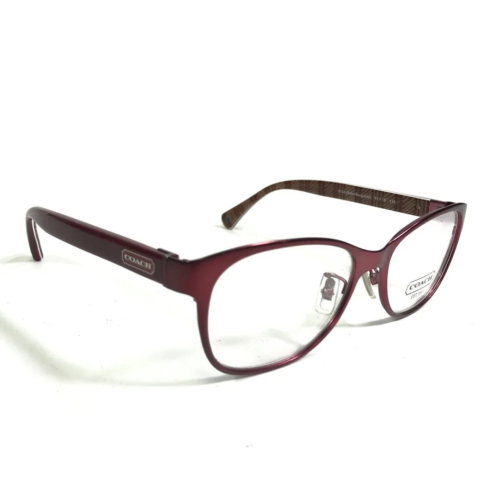Coach Eyeglasses Frames HC 5039 Ashlyn 9134 Satin Burgundy Cat Eye 51-16-135